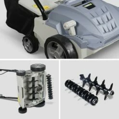 VOLTR - Scarificateur électrique Gazon 1500W - Outil 2en1 Aérateur Et Démousseur Pelouse. 2 Rouleaux : Couteaux Et Griffe. Collecteur 30L. Entretien Herbe 8 VOLTR - Scarificateur électrique Gazon 1500W - Outil 2en1 Aérateur Et Démousseur Pelouse. 2 Rouleaux : Couteaux Et Griffe. Collecteur 30L. Entretien Herbe -Scarificateur Soldes Boutique 11485474 4