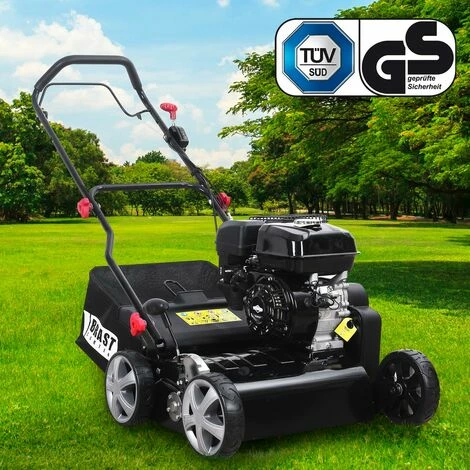 Scarificateur Thermique 196cc 40cm 5,2CV, Rouleau De Verticoupe, Bac 50 L Carter En Metal Démarrage Facile - De BRAST 1 Scarificateur Thermique 196cc 40cm 5,2CV, Rouleau De Verticoupe, Bac 50 L Carter En Metal Démarrage Facile - De BRAST