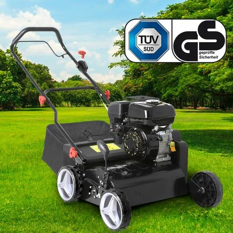 Scarificateur Thermique 196cc 38cm 4,9CV, 50 L, 2en1 : Rouleau De Verticoupe à 16 Lames, Carter En Metal Réglage Centralisé - De BRAST 1 Scarificateur Thermique 196cc 38cm 4,9CV, 50 L, 2en1 : Rouleau De Verticoupe à 16 Lames, Carter En Metal Réglage Centralisé - De BRAST