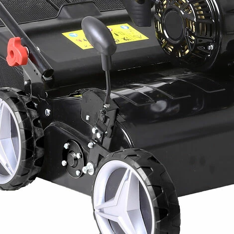 Scarificateur Thermique 196cc 38cm 4,9CV, 50 L, 2en1 : Rouleau De Verticoupe à 16 Lames, Carter En Metal Réglage Centralisé - De BRAST 4 Scarificateur Thermique 196cc 38cm 4,9CV, 50 L, 2en1 : Rouleau De Verticoupe à 16 Lames, Carter En Metal Réglage Centralisé - De BRAST – Image 4