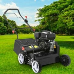 Scarificateur Thermique 196cc 38cm 4,9CV, 50 L, 2en1 : Rouleau De Verticoupe à 16 Lames, Carter En Metal Réglage Centralisé - De BRAST 9 Scarificateur Thermique 196cc 38cm 4,9CV, 50 L, 2en1 : Rouleau De Verticoupe à 16 Lames, Carter En Metal Réglage Centralisé - De BRAST -Scarificateur Soldes Boutique 30102243 5