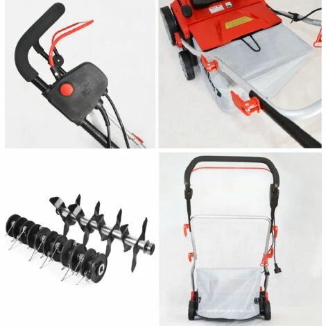 BBLOISIRAM Hecht Jardin 1683 Scarificateur Aérateur électrique 2en1 1600W 8 Couteaux Doubles 24griffres Avec Profondeur Réglable 3 BBLOISIRAM Hecht Jardin 1683 Scarificateur Aérateur électrique 2en1 1600W 8 Couteaux Doubles 24griffres Avec Profondeur Réglable – Image 3