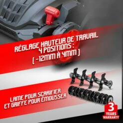 ELEM GARDEN TECHNIC Scarificateur émousseur électrique 1500W - 32cm 7 ELEM GARDEN TECHNIC Scarificateur émousseur électrique 1500W - 32cm -Scarificateur Soldes Boutique 57356003 3